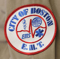 Vintage Flying Cross Shirt Boston EMT Patch City o