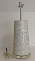 Designer Mother Of Pearl Column Table Accent Lamp 