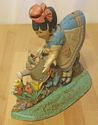 Vintage Cast Iron Garden Girl Door Stop Garden Dec