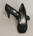 Anne Klein Ebony Black Womens Shoes Open Toe Heels