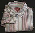 Lucky Brand Button Front Striped Shirt Long Sleeve