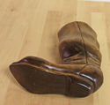 Vintage Hand Carved Wooden Large Western Cowboy Bo