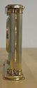 Mantel Clock, Howard Miller Quartz Brass Glass Adv