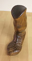 Vintage Hand Carved Wooden Large Western Cowboy Bo