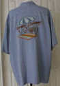 Vintage Tommy Bahama Silk Shirt Custom Embroidery 