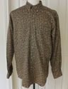 Men's Woolrich Geometric Design Shirt Cotton Long 