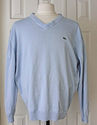 Womens Lacoste V Neck Sweater Pull Over Baby Blue 