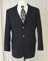 Stafford Men's Blue Navy Sport Coat Blazer Gold Bu