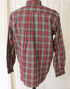 Men's Vintage LL BEAN  Plaid Shirt Cotton Long Sle