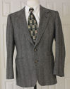 VINTAGE EVAN PICONE MEN HERRINGBONE WOOL TWEED SPO