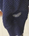 MCBRIAR GOLF LOGO CONCO NAVY BLUE KNIT SWEATER MEN