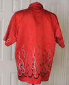 MT:2 Smoker Shirt Red Flames Hipster Hippy Size XL