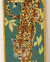 Vintage Jungle Tiger Needlepoint  Bamboo Large Fra