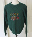 Lord Taylor Sportsmen Golf Sweater Mallard Green G