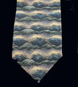J. GARCIA 100% Silk Men's Neck Tie Tan Blue Green 