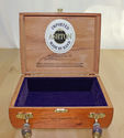Vintage Cigar Box Purse Beaded Handle "ASHTON Aged
