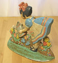 Vintage Cast Iron Garden Girl Door Stop Garden Dec