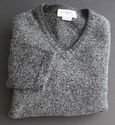 J Crew  V-Neck Pullover Sweater Charcoal Gray with