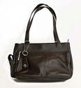GIANI BERNINI Brown Leather Shoulder Handbag Purse