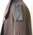 Men Trench Coat Leather Wool Full Length Index Ric