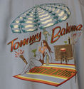 Vintage Tommy Bahama Silk Shirt Custom Embroidery 