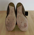 Vera Wang Lavender Olive Green Leather Ballet Flat