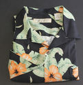 Island Republic Hawaiian Shirt Silk Black/Orange/G