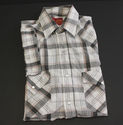 Plains Western Wear Pearl Snap Shirt  Size S