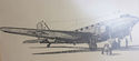 Vintage Douglas DC-3 Sketch Artist D. Kahler Korea