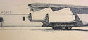 Vintage Lockheed C-141B Starlifter Sketch Artist D