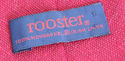 Vintage Rooster Skinny Neck Tie 100% Irish Linen M