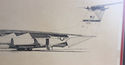 Vintage Lockheed C-141B Starlifter Sketch Artist D