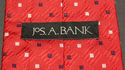 JOS A BANK 100% Silk Men's Neck Tie 59L Red/Black/
