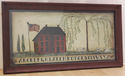  Vintage Old Town School House Sheep Picture Kitsc