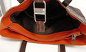 ANNE KLEIN Leather Brown Satchel Bag Handbag Purse