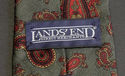 LANDS' END 100% Silk Men's Skinny Neck Tie 61.5L D