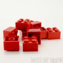 Lego Brick   2 x 2 Red  10 Pack 