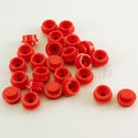 Lego Round Plate 1 x 1 Red 25 Pack - NEW