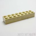 Lego Brick   2 x 8 Tan 