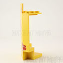 Lego Corner 3X3X6 Castle Wall Panel Yellow with Re