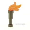 Lego Minifig - Torch with Trans-Neon Orange Flame 