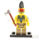 Lego Minifigure Tomahawk Warrior with Weapon Serie