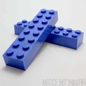 Lego Brick   2 x 8 Blue  2 Pack 