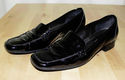 Vintage Etienne Aigner Black Patent Leather Loafer