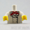 Lego Minifig Torso #01 Chef 6 Button Jacket  Red N