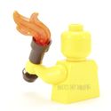 Lego Minifig - Torch with Trans-Neon Orange Flame 