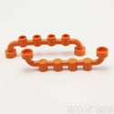 Lego Bar 1 x 6 with Studs Closed - Orange - 2 Pack