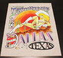 Dallas Texas Tattoo Roundup Silkscreen Poster 2001