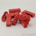 Lego Brick   1 x 4 Red  10 Pack