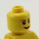 Lego Head #271 - Dual Sided Female, Smile & Scared